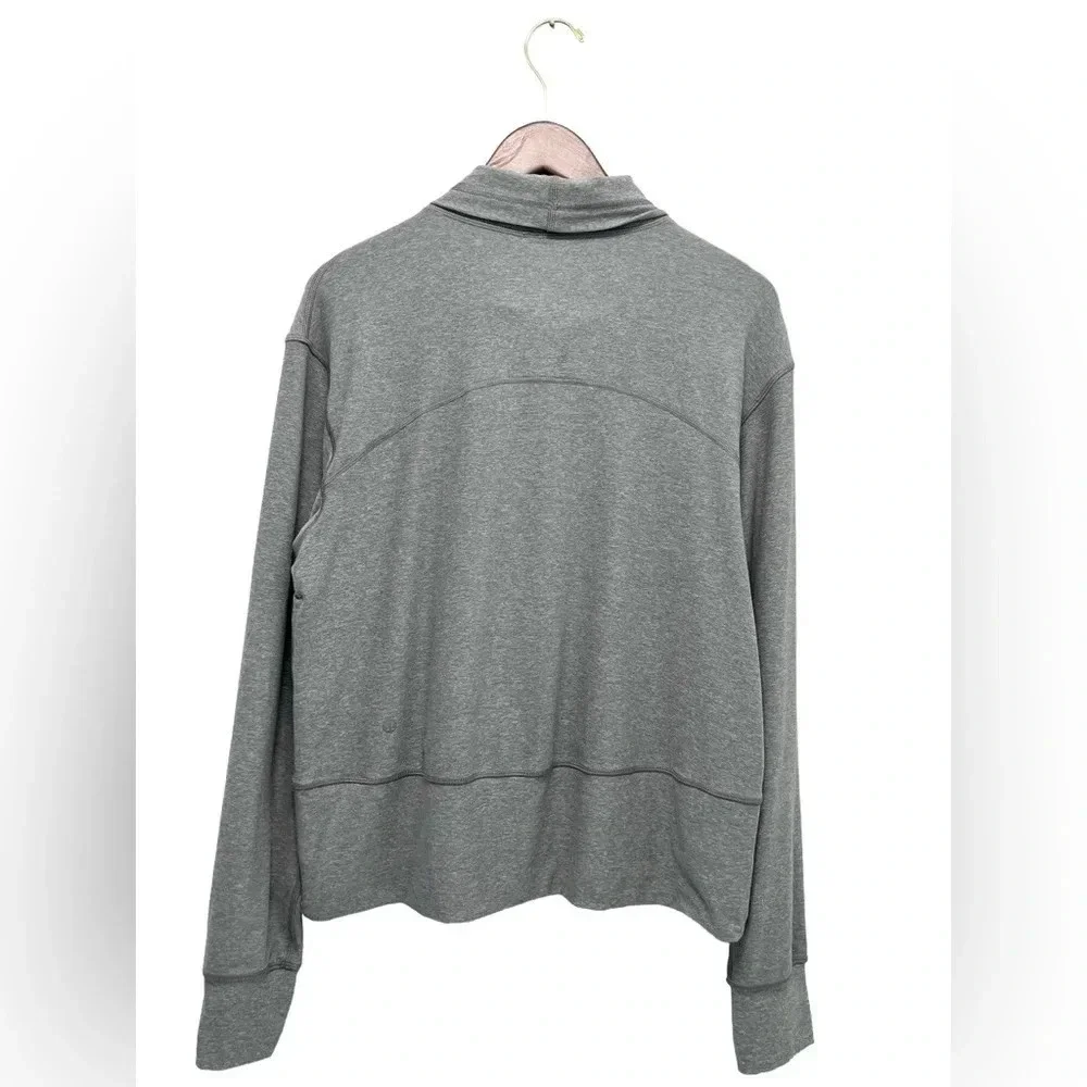 Lululemon Ready to Rulu Pullover Heathered Raceway Grey Sweatshirt Athleisure 8